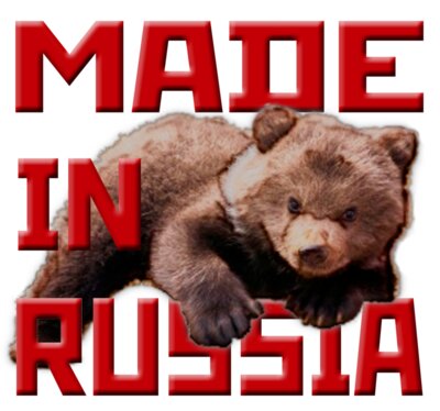 Made in Russia (red writing)