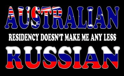 Australian Russian (white writing)