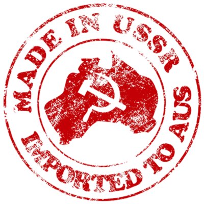 Made in USSR - Imported to Aus (red)